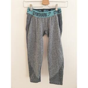 Gymshark Dry Flex Leggings Seamless Cropped Length Logo Waistband Size Small